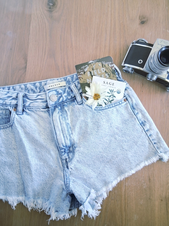 PacSun Pants - PACSUN - LIGHT WASH DENIM SHORTS🧭🦋🌼